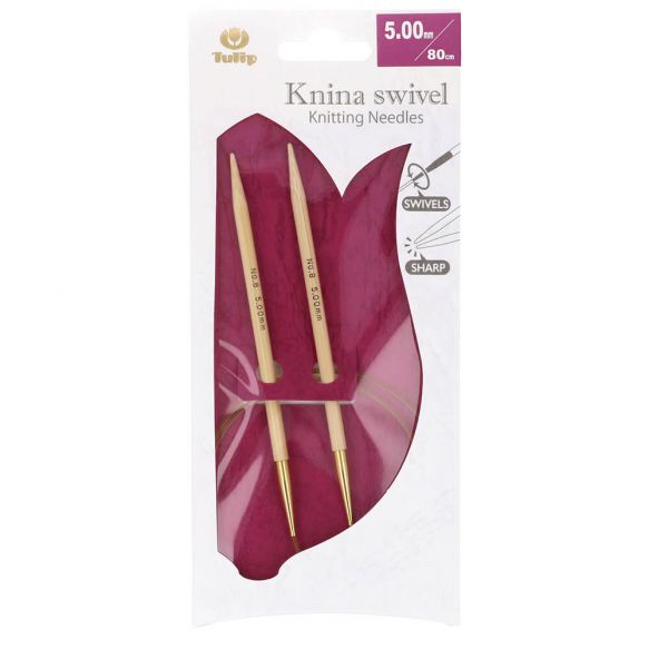 Kim Đan Vòng Tulip Knina Swivel Knitting Needles 80cm