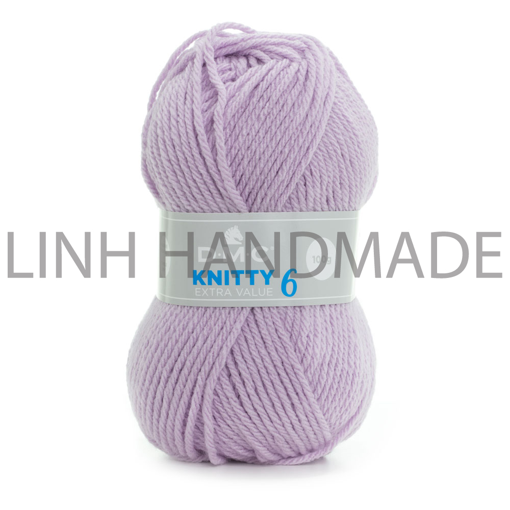 Cuộn len sợi đan tay AC , Acyrlic Yarn DMC Knitty 6