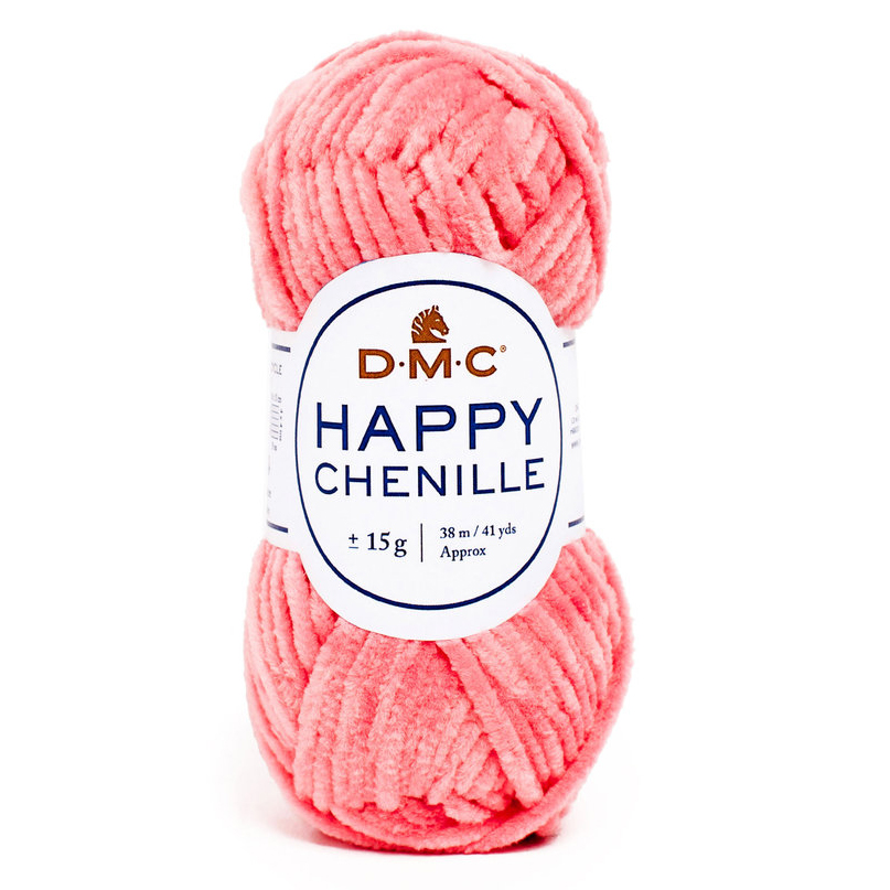 Cuộn len nhung chuyên móc amigurumi thú bông và phụ kiện trang trí DMC Happy Chenille 15gr Art.8143