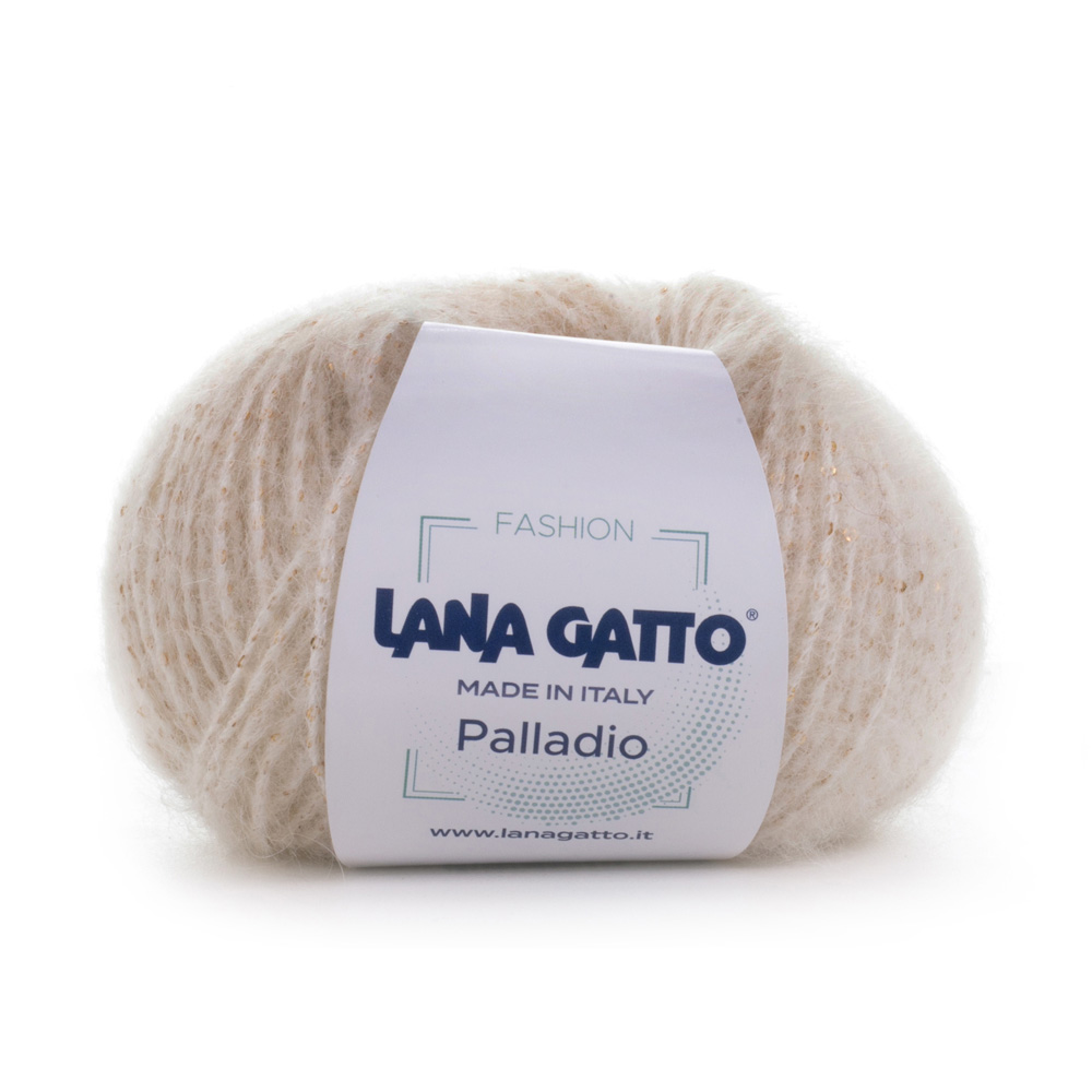Cuộn Len sợi lông cừu pha mohair kim sa Lana Gatto Palladio