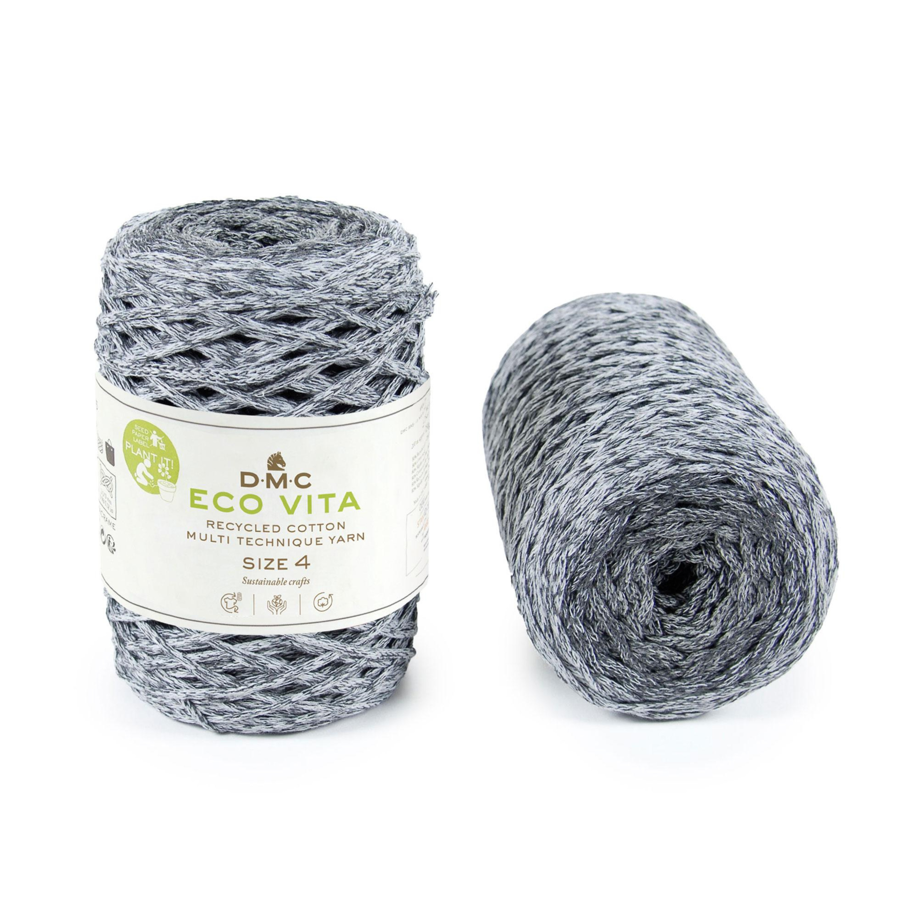 Cuộn sợi DMC COTON RECYCLE ECO VITA 4MM 4 PEL 250GR MULTI Art 386