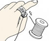 Dụng cụ cắt chỉ Clover Thread Cutter Ring Art 57535