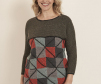 Hướng dẫn đan áo Textured Tiles Sweater