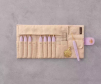 Bộ kim móc Clover Soft Touch Crochet Hook Set Limited Edition <Lavender> Art 83676 