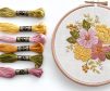  Set chỉ thêu DMC Floral Hand Embroidery Kit for Beginners