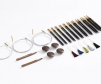 Bộ kim đan vòng bằng gỗ mun KnitPro Lantern Moon Heirloom Interchangeable Needle Set - 5