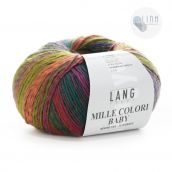 Cuộn Len Lông Cừu Loang Nhiều Màu Yarn Wool Lang Mille Colori Baby