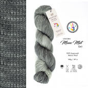 Cuộn len sợi lông cừu loang nhiều màu cầu vòng Gazzal Unicorn Yarn Wools Superwash Merino