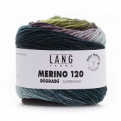 Cuộn Len Sợi Lông Cừu Nhiều Màu Yarn Wool Lang Merino 120 Dégradé