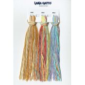 Cuộn len sợi loang nhiều màu cotton pha viscose siêu mượt và mát dành cho mùa hè Lana Gatto Milkshake
