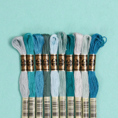 Set chỉ thêu DMC Blue - Green Palette