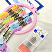 Bộ dụng cụ thêu dành cho người bắt đầu - Beginner Embroidery Kits