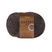 Cuộn len sợi lông cừu Merino pha lạc đà Alpaca màu tự nhiên không nhuộm Gazzal Baby Alpaca Pure Color
