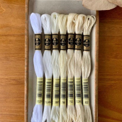 Set chỉ thêu DMC White Range Color